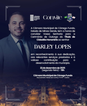 Título de Cidadão Honorário de Córrego Fundo